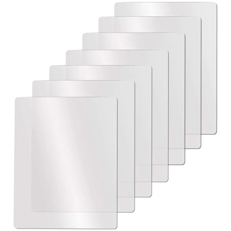 ABUG-Clear Flexible Plastic Cutting Board Mats Set, Frosted Clear Kitchen Cutting Board Clear Mats 17.5 X 12 Inches,Set Of 35