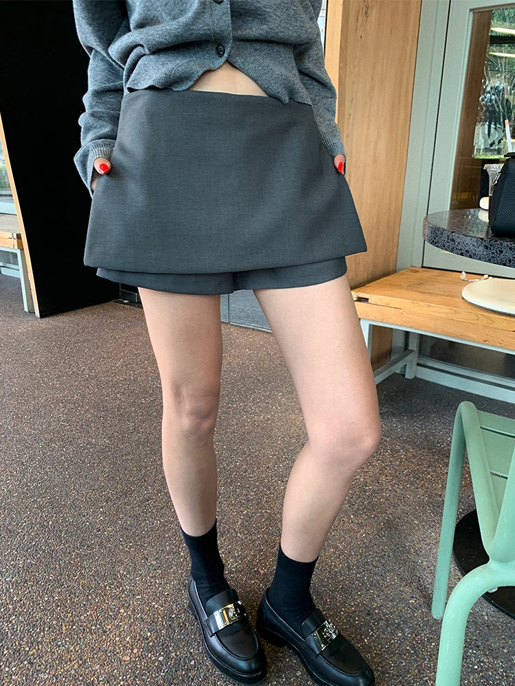 

Весна-Лето 2025: Женская облегающая короткая юбка с высокой талией, дышащая, модная, А-силуэт, защита от просвечивания, для прогулок