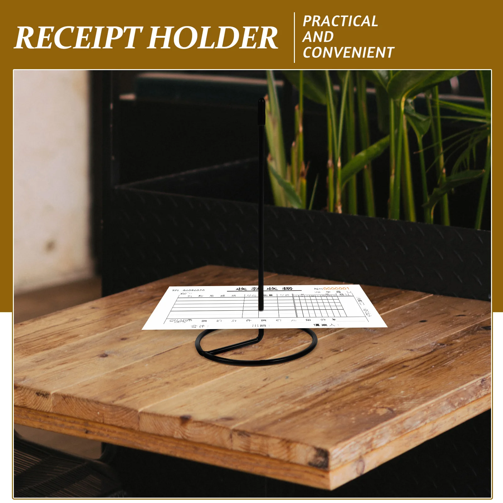 2 قطعة حامل الإيصالات سبايك منظم سطح المكتب المعدني لمطعم مكتب المطبخ الفولاذ المقاوم للصدأ مذكرة فاتورة التخزين ، تذكرة