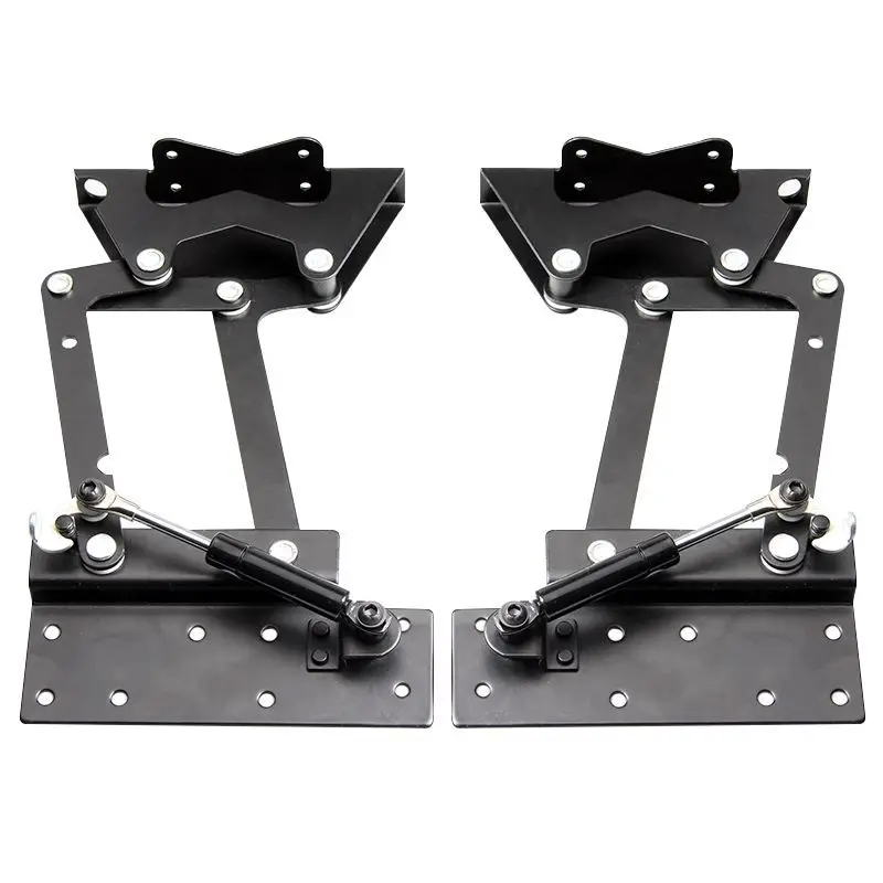 2Pcs Foldable Desktop Lifting Frame, Furniture Mechanical Device Hardware Accessories, Furniture Lifting Folding Cabinet Hinges