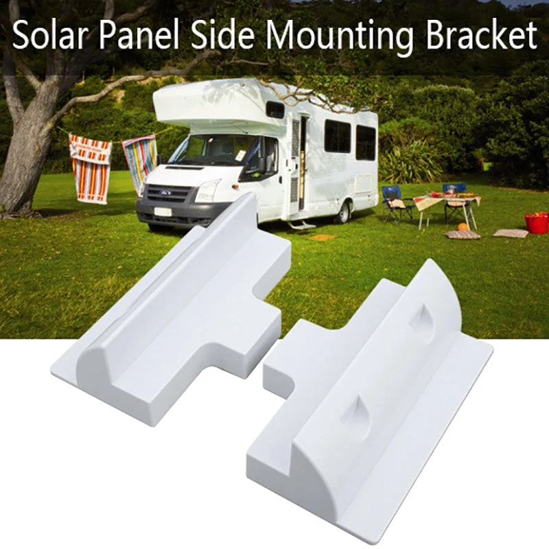 2 Pcs Solar Panel Side Mounting Bracket Kit For Caravan Yacht Boat Rv