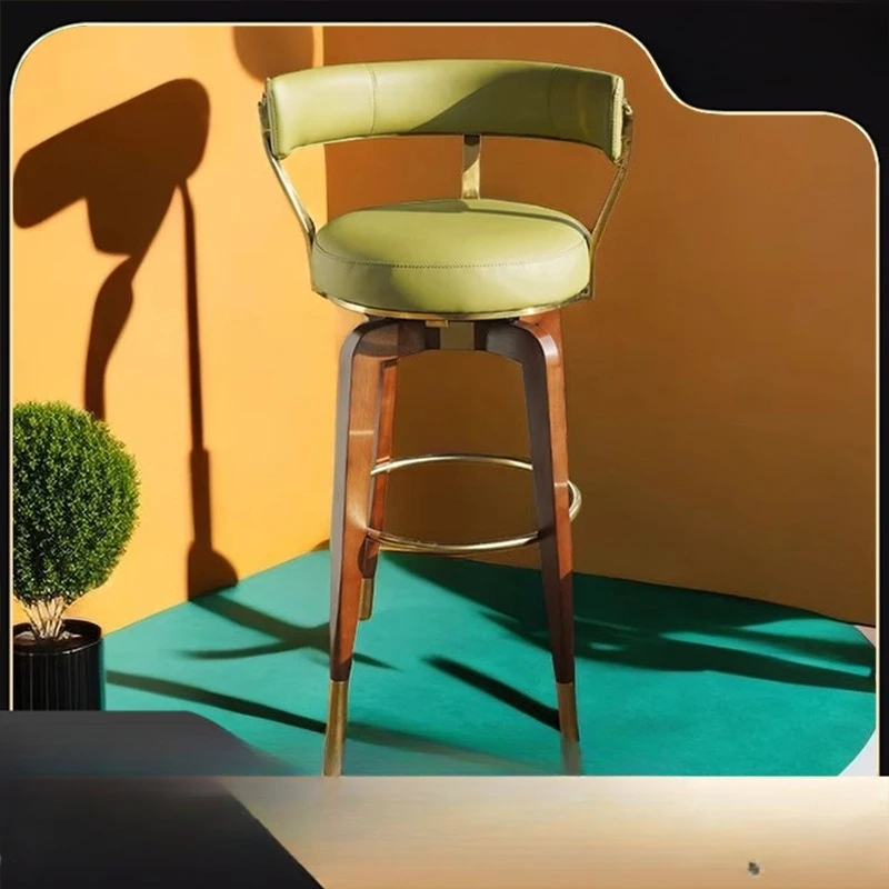 

Home Bar Chair Modern Simple Bar Chair Italian Backrest High Chair Light Luxury Minimalist High Stool