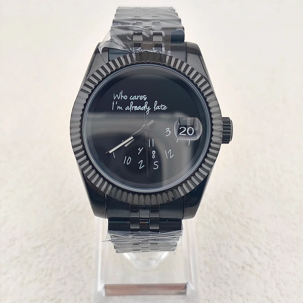 

Часы NH35 36 мм 39 мм. Неважно, я уже опоздал. Часы без логотипа, сапфировое стекло, корпус из нержавеющей стали, водонепроницаемые, с автоматическим механизмом.