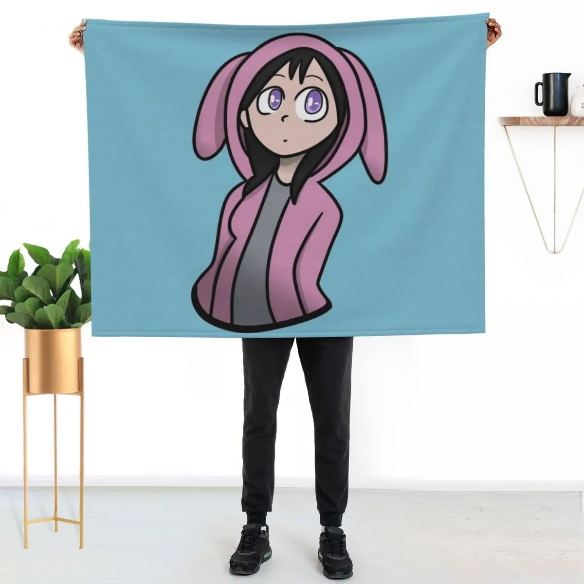 

Bunny Feng Throw Blanket Faux Fur Soft Warm Blanket for Bed