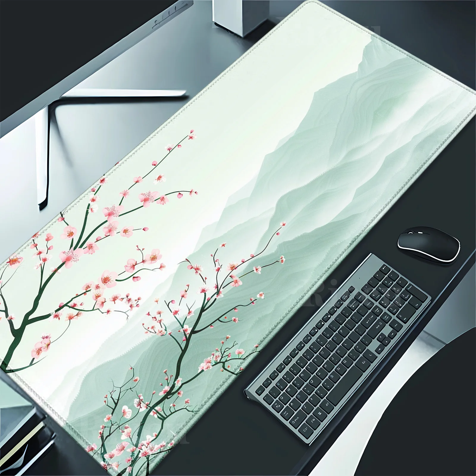 

HD Pink plum blossom Gaming landscape painting Mouse computer peripherals New Large Soft Office Accessories Desktop Mouse Pad