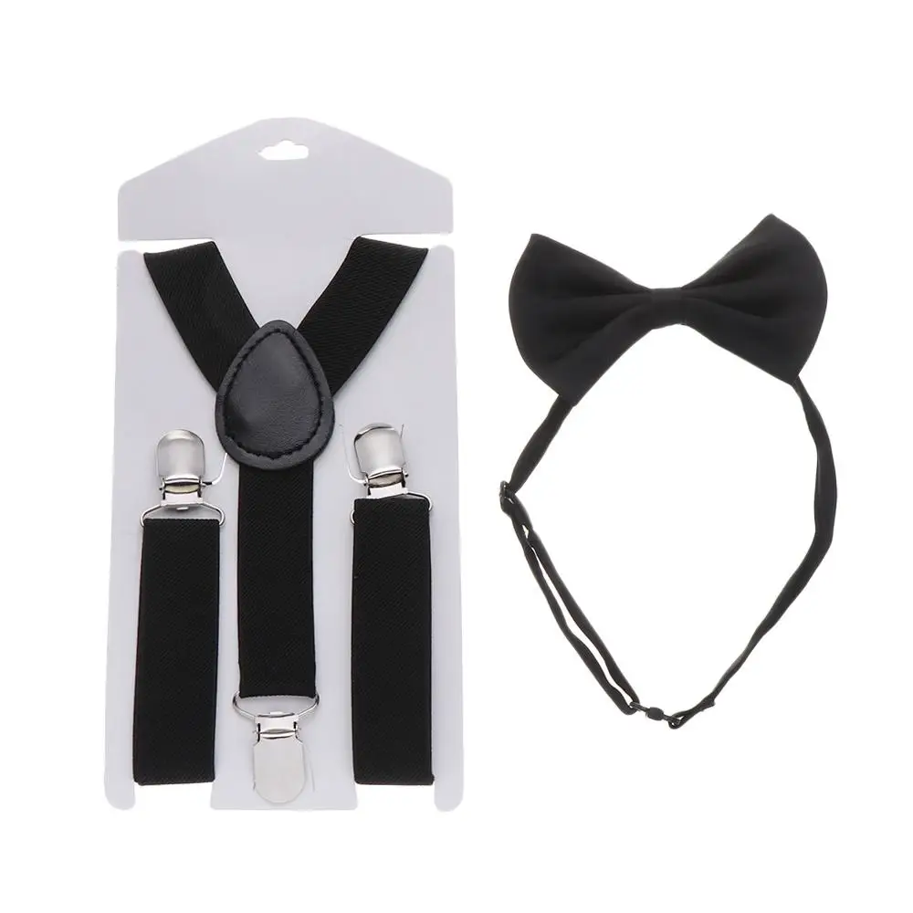 Children's Adjustable Suspenders with Bow Tie