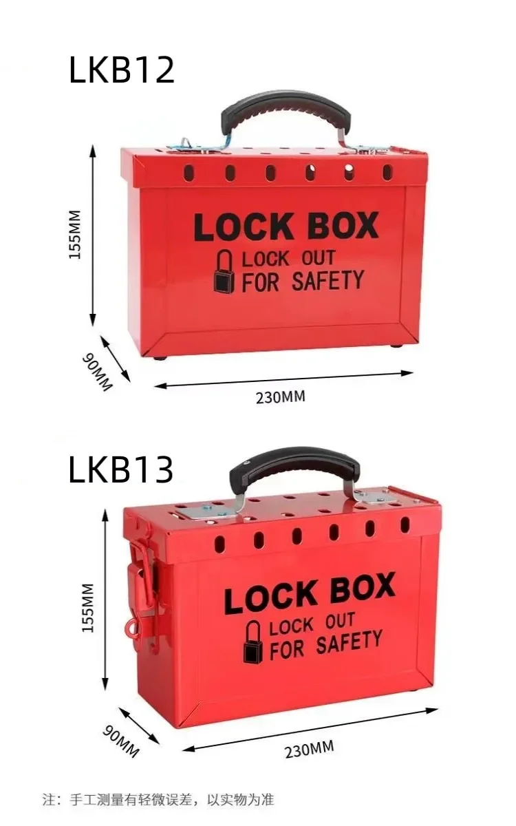 Slonglock Red Group Loto 13 Locks Safety Steel Lockout Tagout Box for master Padlock