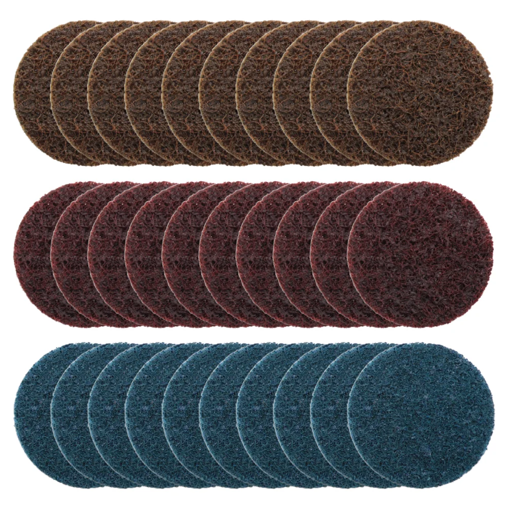 30PCS 2 Inch Nylon Quick Change Sanding Discs,Nylon Surface Conditioning Discs for Surface Strip Grind Polish Burr Finish