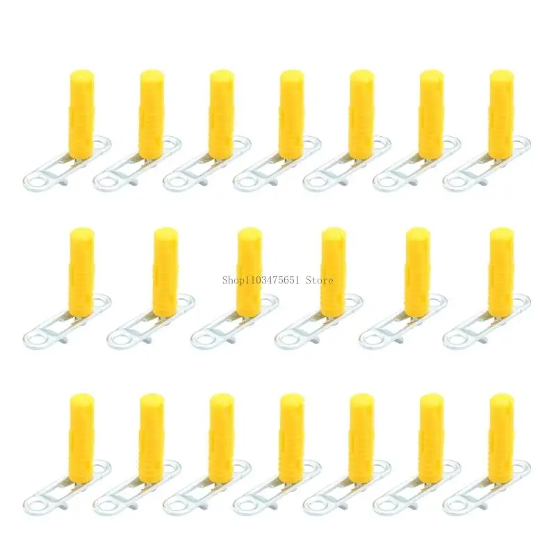  20 Pieces Concealed Cabinet Fastening Clips Secure Locking Mechanism for DIY Home Organization