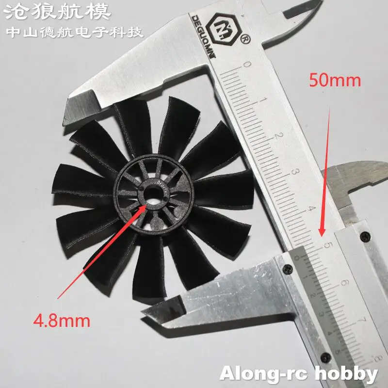 2pcs 11blades 50mm EDF Propelle for Powerfun 50 EDF Jet -- RC Model Hobby Airplane jet Plane Spare Part Propeller  DIY Aircraft