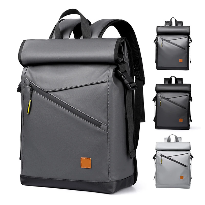 

Expandable Business Backpacks Waterproof Travel Bag Patchwork Large Laptop Bags Multifunctional Schoolbag for College Students