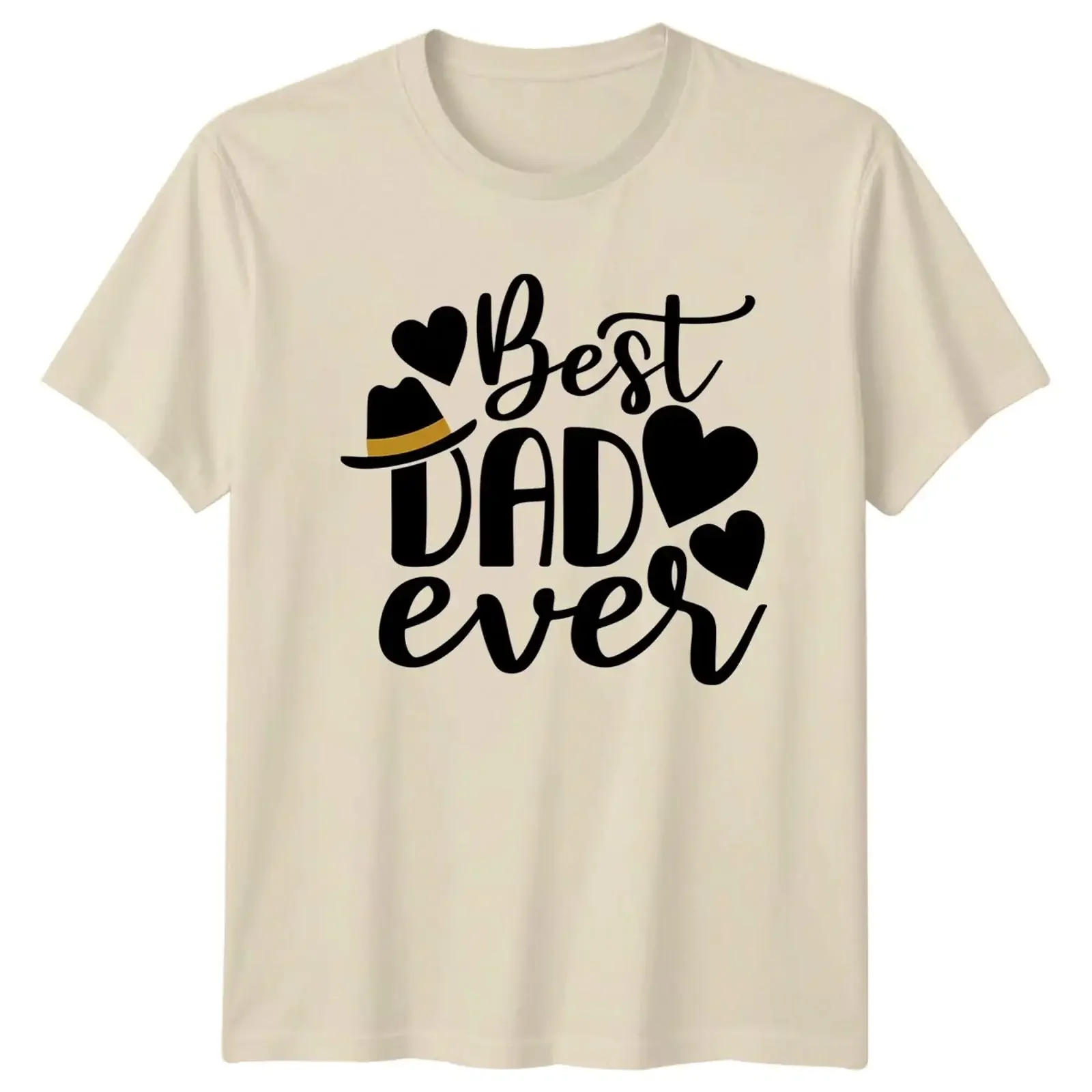 Best Dad Ever Herren T Shirt Neu Papa Vaterschaft Vatertag Geschenk für Ihn vintage Washed Stretched Stylish