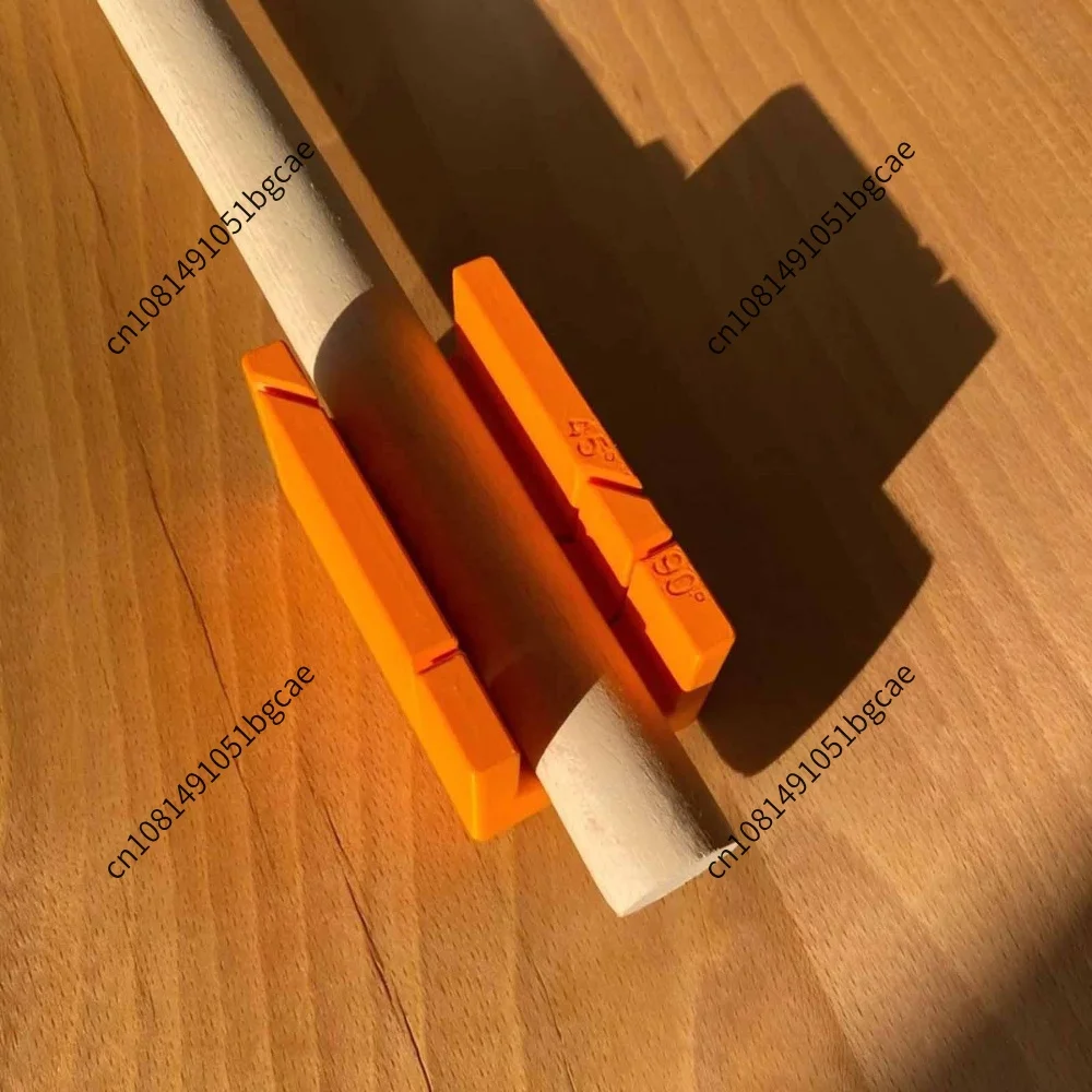 Plastic Miter Box with 45 and 90 Degree Cutting Slots Compact Saw Guide for Woodworker Woodcarver Carpenter DIY Crafting