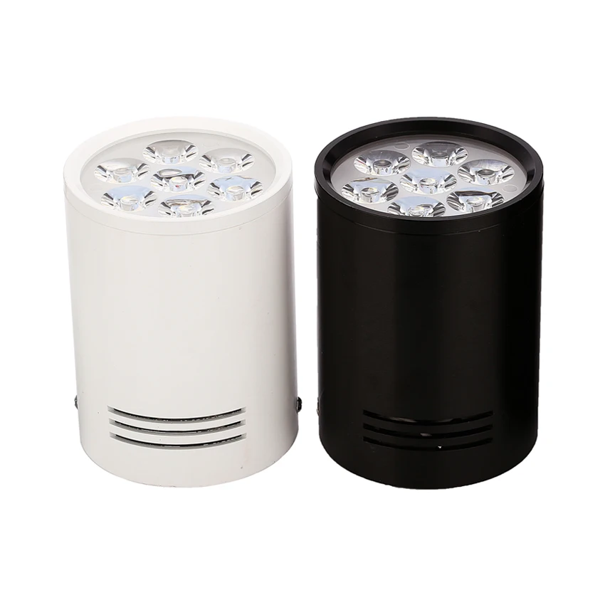 

3W 5W 7W 12W Surface Mounted Downlights LED Spot Ceiling Lights Lamps White Black Body for living room bathroom kitchen lights
