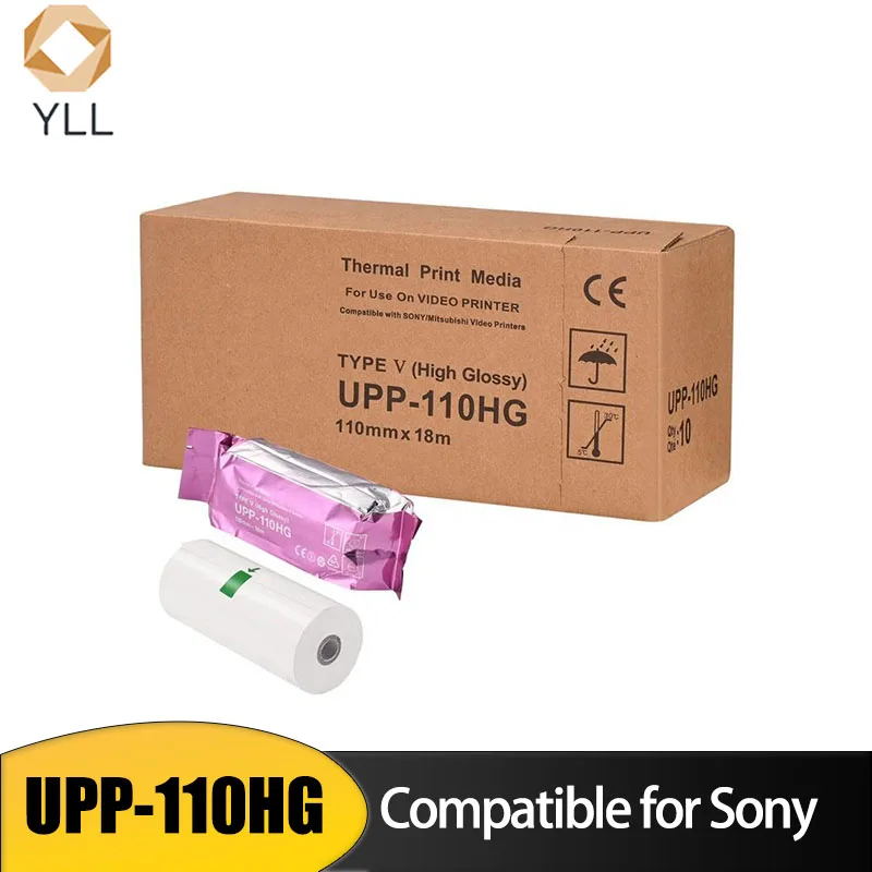 papel de impressao por ultrassom preto e branco adequado para sony up890 up995md up d895 up 897md up d897 upp110hg tamanho a6 10 rolos 01