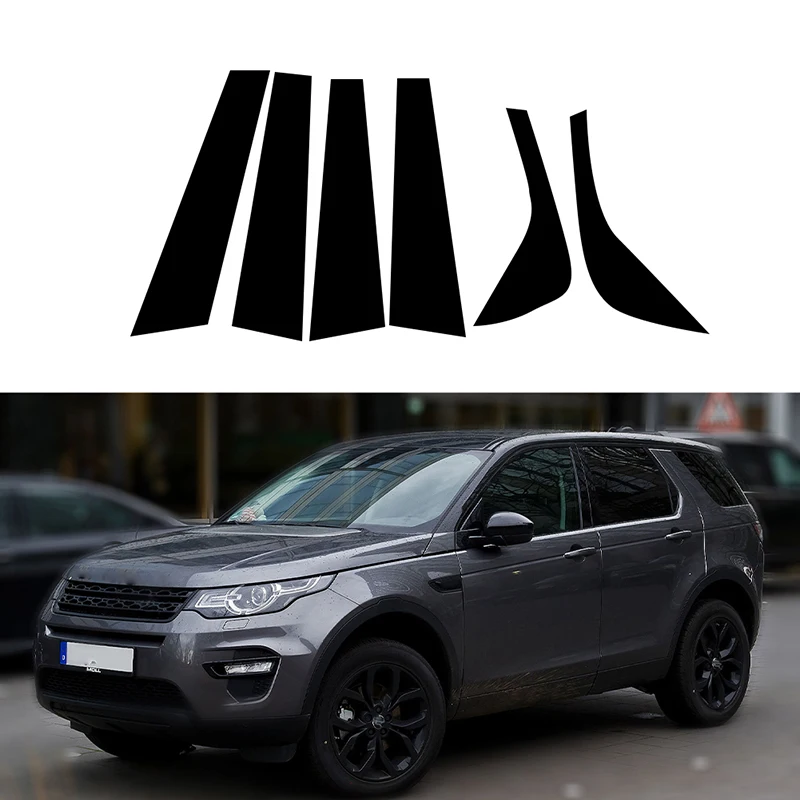 Fit For Land Rover Discovery Sport L550 2015-2018 2019 Gloss Black Pillar Posts Door Trim Window Decal Cover Decoration Set