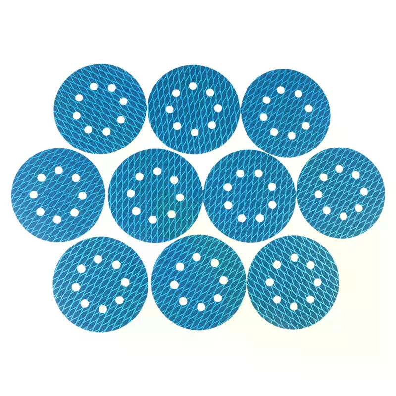 10PCS Of 5-Inch 8-Hole Shaped Sanding Discs With Adhesive Backing, Available In Grits 60-400 For Woodworking