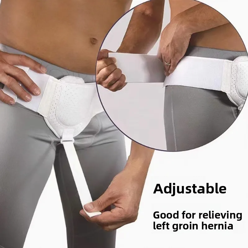 Adult Inguinal Hernia Belt Truss Support, Groin Comfort for Men & Women, Physical Reducible Support for Hernia
