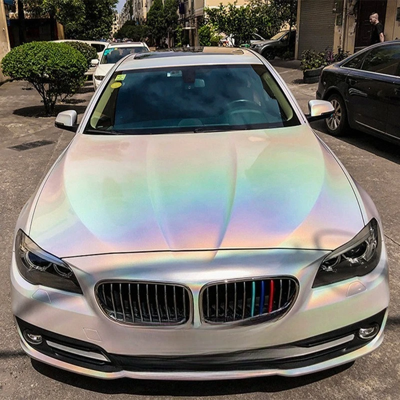 1.52*15m Chameleon Anti-Glare Car Wrap Film 8MIL Polyvinyl Chloride Vinyl TPU Material Color Changing for Car Body Sticker
