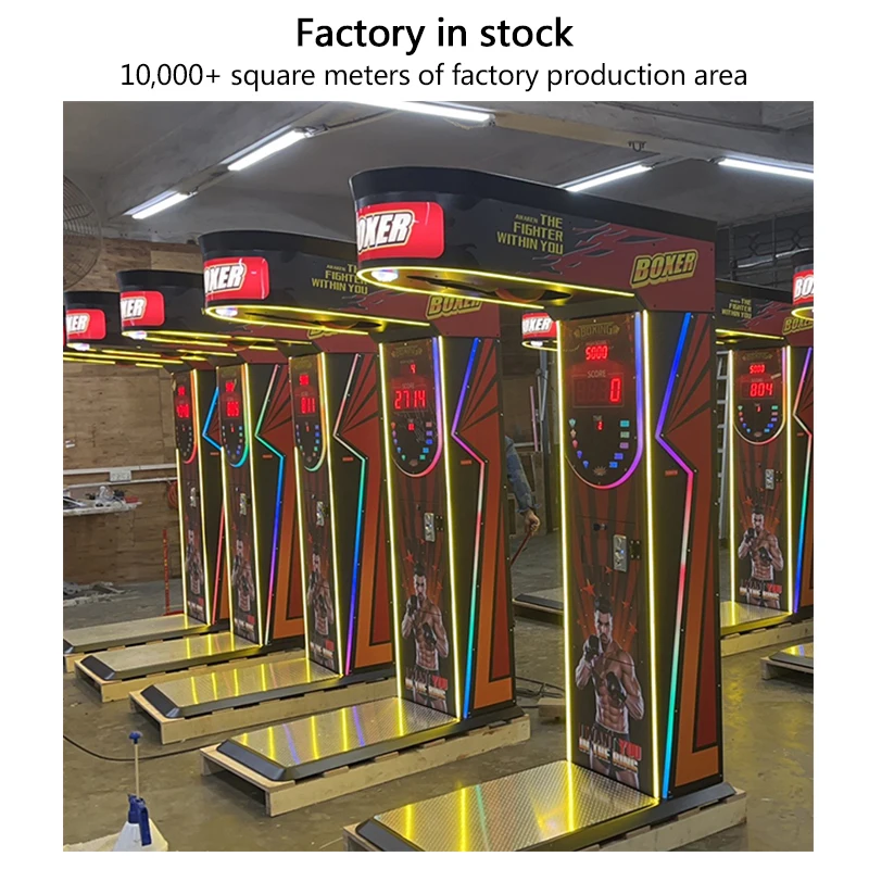 Coin Operated Electronic Boxing Arcade Punching Machine Street Amusement Boxer Hit Game Affordable Price Custom