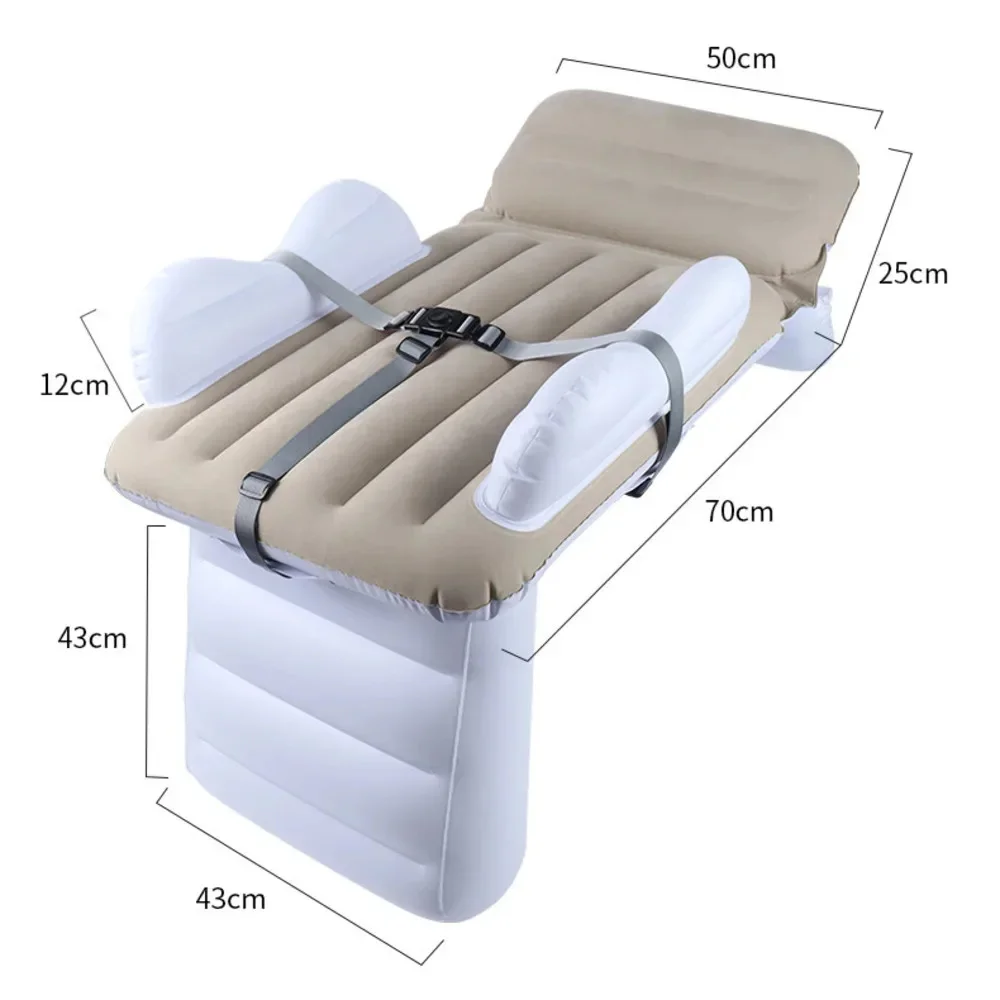 Kids Airplane‑Shaped Inflatable Bed Portable Travel Flocking Mattress Children Sleeping Cushion For Road Trip Camping Rest