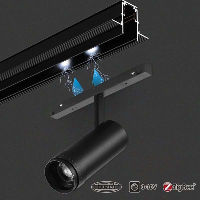 ไฟสปอตไลท์แม่เหล็กปรับโฟกัสได้10W 20W ต้าหลี่ไฟแม่เหล็กหรี่48V แบบซูมได้ไฟส่อง LED LED แบบซูมได้