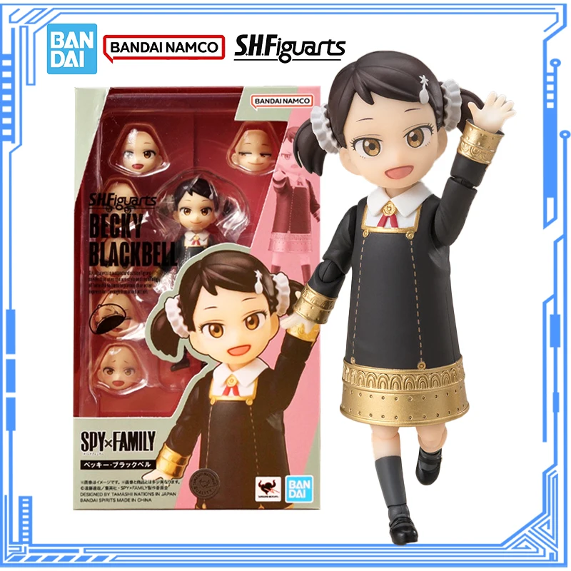 

Bandai натуральная модель SPY×FAMILY, комплект аниме-фигурок SHF Becky Blackbell, экшн-фигурка, коллекционная модель для детских игрушек, подарки