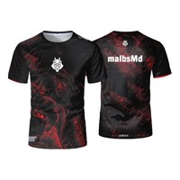 2025 CS2 esports G2 team new uniform CS GO Game Training Clothing T-shirt Men's and women's casual crew neck short sleeve top