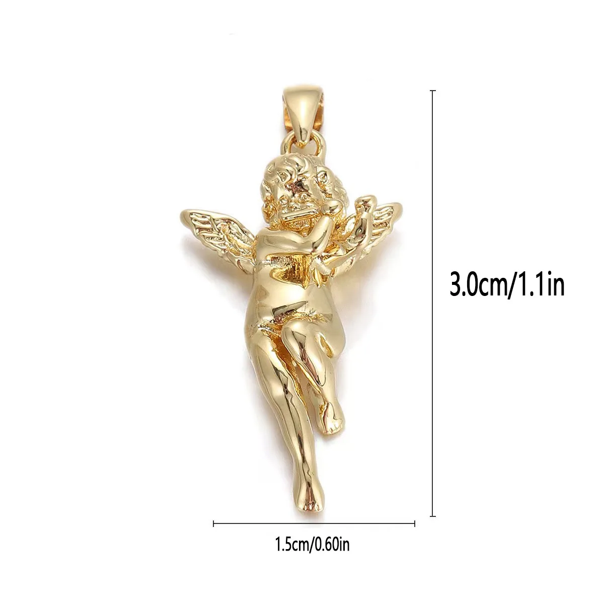 1PC fashionable and personalized copper sun angel DIY pendant accessory necklace bracelet earring accessory pendant - view 3