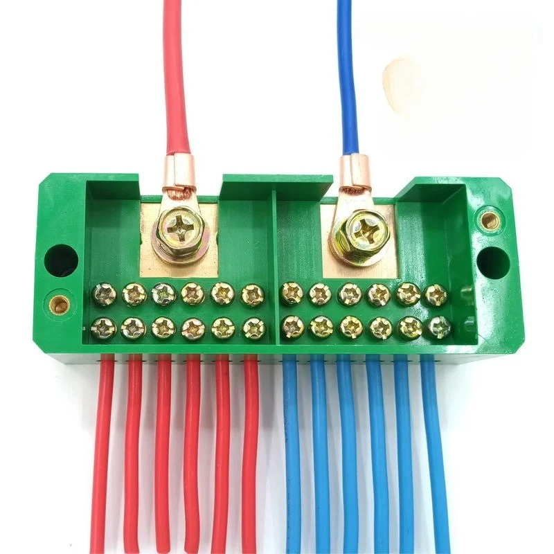 1pcs Single phase 2-in 12 outgoing terminal box household distribution box junction box terminal block 220 V