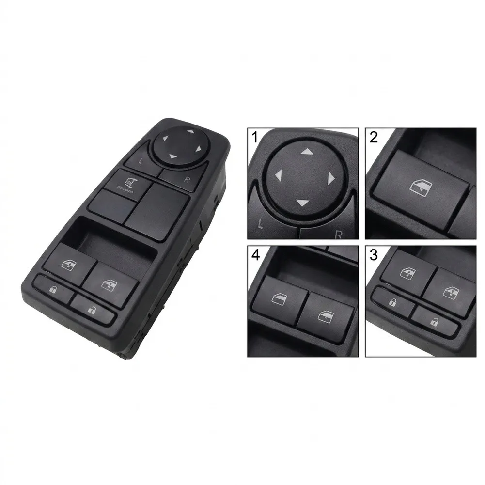 MAN Truck Switch Window Master Switch Direct Replacement Part Left Side Component Single Unit Pack Black Finish Design