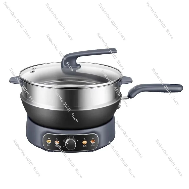 Multifunction Electric Frying Pan Detachable Wok Cooker Non Stick Hot Pot Stew Grill Deep Large Capacity For Family
