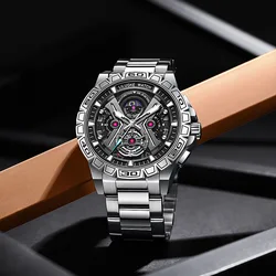 High-end Men's Watch Luminous Waterproof Multifunctional Steel Band Quartz Men's Watch