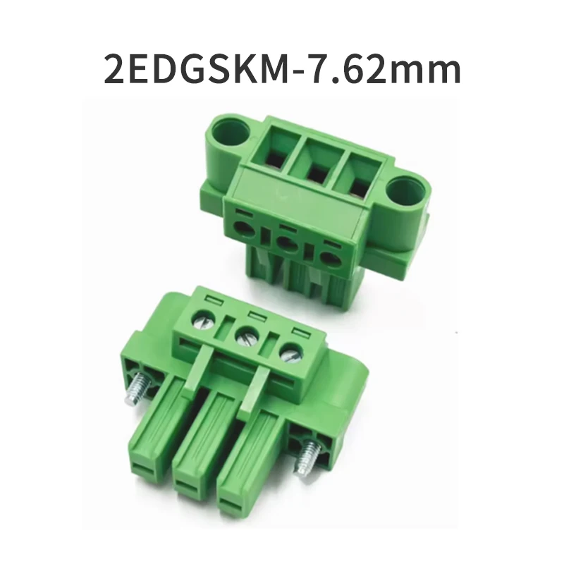 

(1 Piece) 2EDGSKM 15EDGSKM 7.62mm High current Plug-in PCB terminal block 7.62 SKM SRM/SVM with fixing holes KF2EDGSKM 5EDGKM