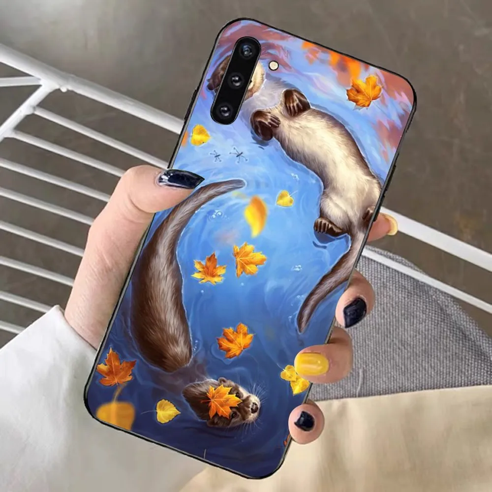 Cute Otter Lutra Phone Case For Redmi Note 4 X 5 A 6 7 8 Pro T 9 Pro 9S 10 Pro 11 Pro 11S 11Epro PocoM3pro