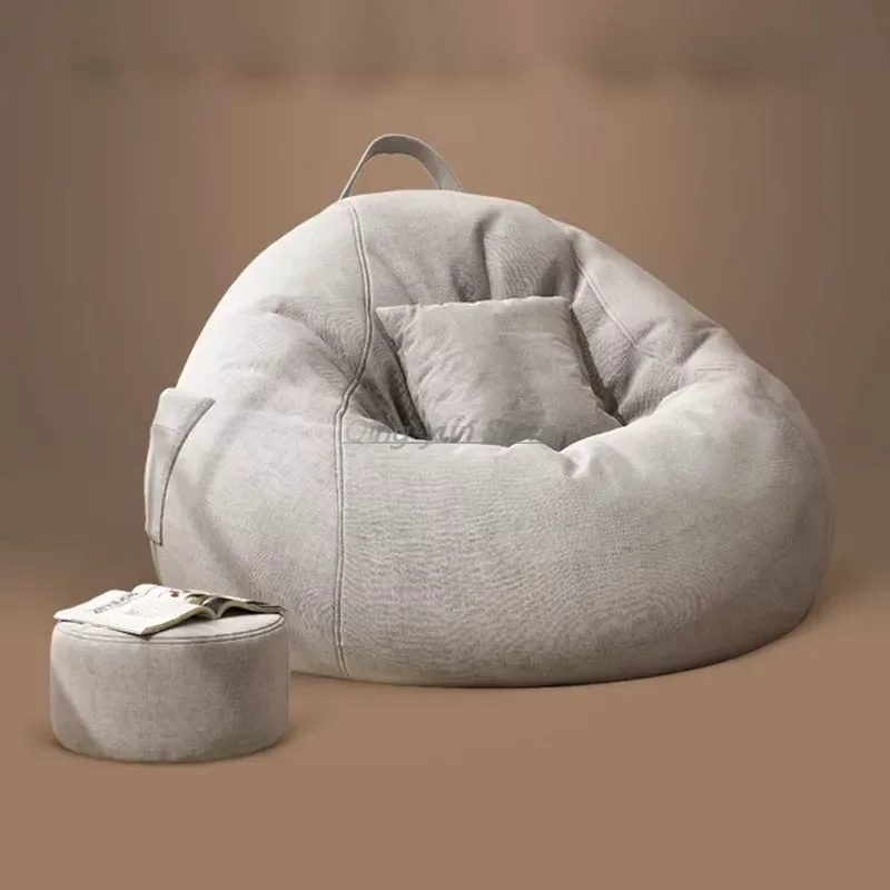 

Lazy Reclining Bean Bag Sofa Lounge Comfortable Zipper Relax Bean Bag Sofas Ergonomic Nordic Puf De Asiento Furniture Modern
