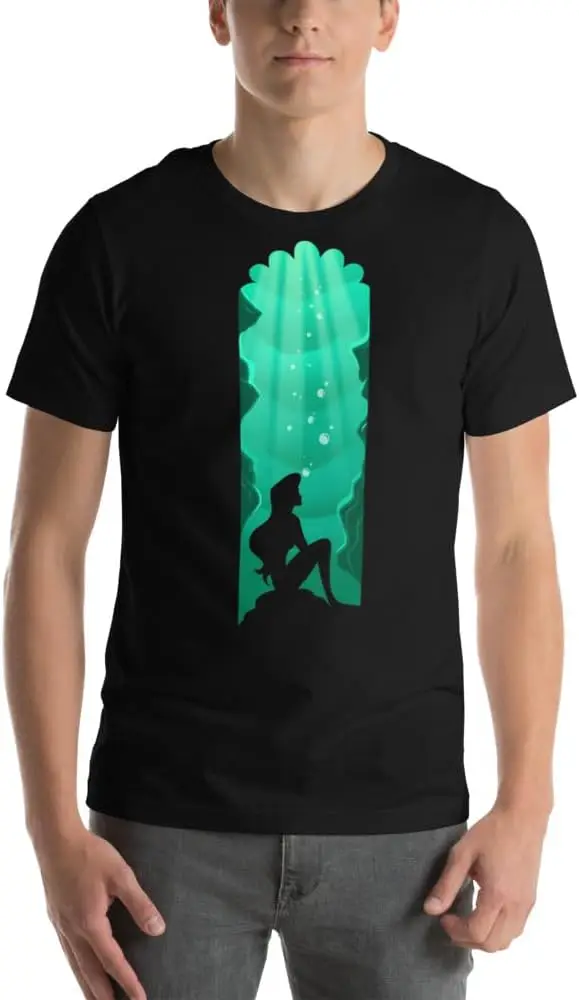 Princess  Ariel  Tees Y2K tops Unisex Summer Short Sleeve