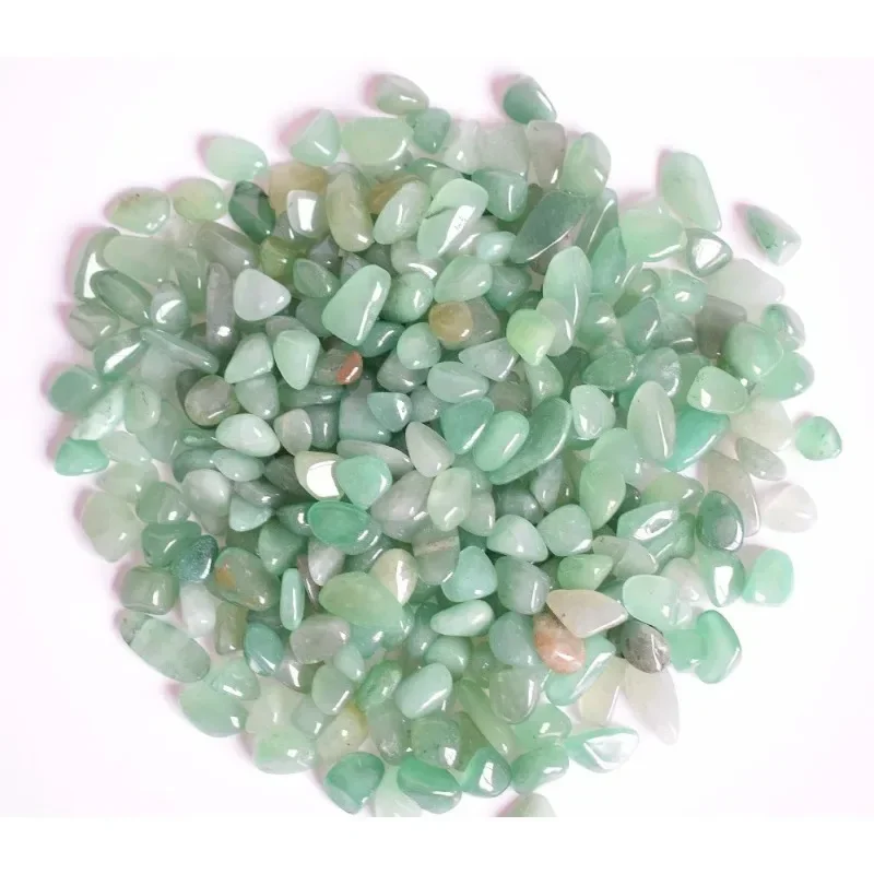 100g Bulk Small Size Natural Tumbled Semi-precious Stone Green Aventurine Reiki Healing Mineral Crystals Chip Crushed Stone