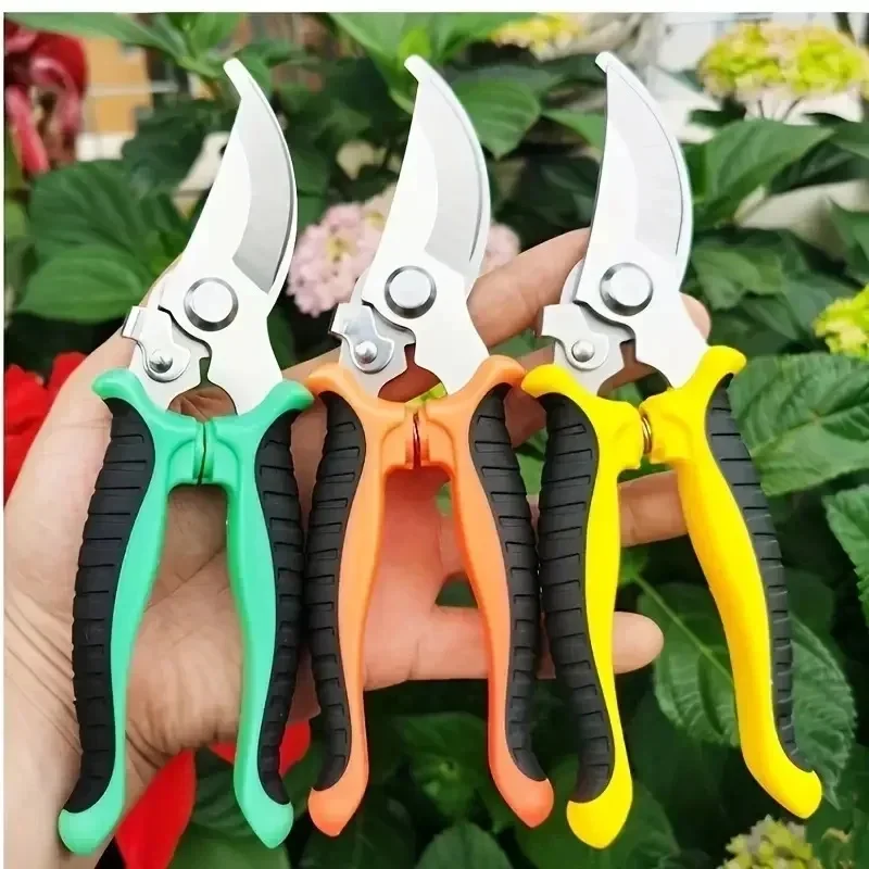 Tijeras de podar profesionales afiladas para jardín, podadoras de árboles, tijeras de mano para jardín, tijeras de pico.