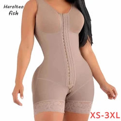 High Compression Full Body Shaper Shapewear Girdle With Brooches Bust For Postpartum Slimming Sheath Belly Fajas Colombianas