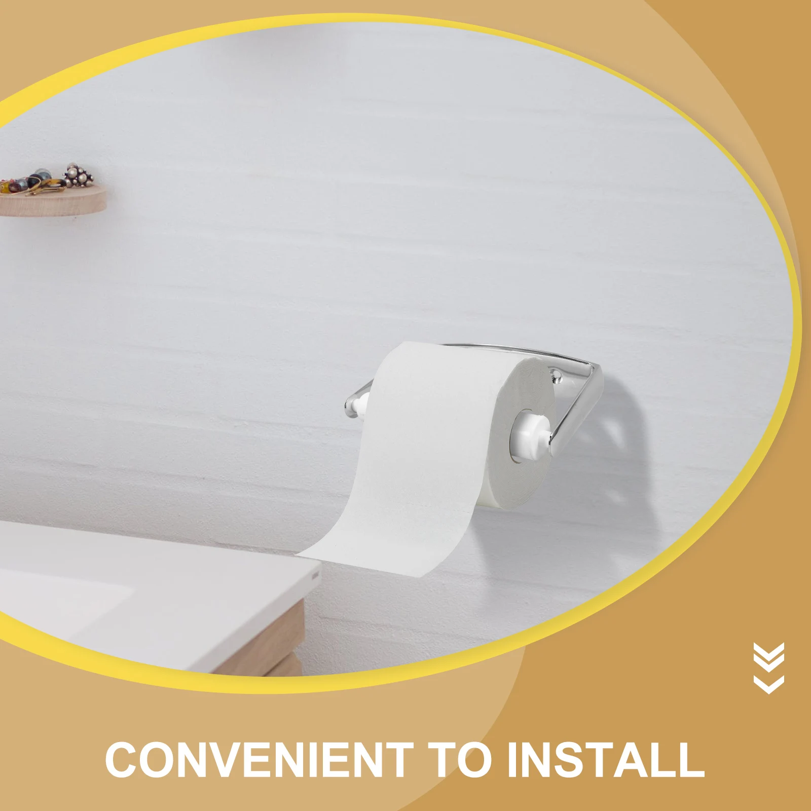 

Wall Mount Toilet Paper Holder Metal Paper Towel Roll Holder Bathroom Tissue Rack Zinc Alloy Durable Design Kitchen Decor