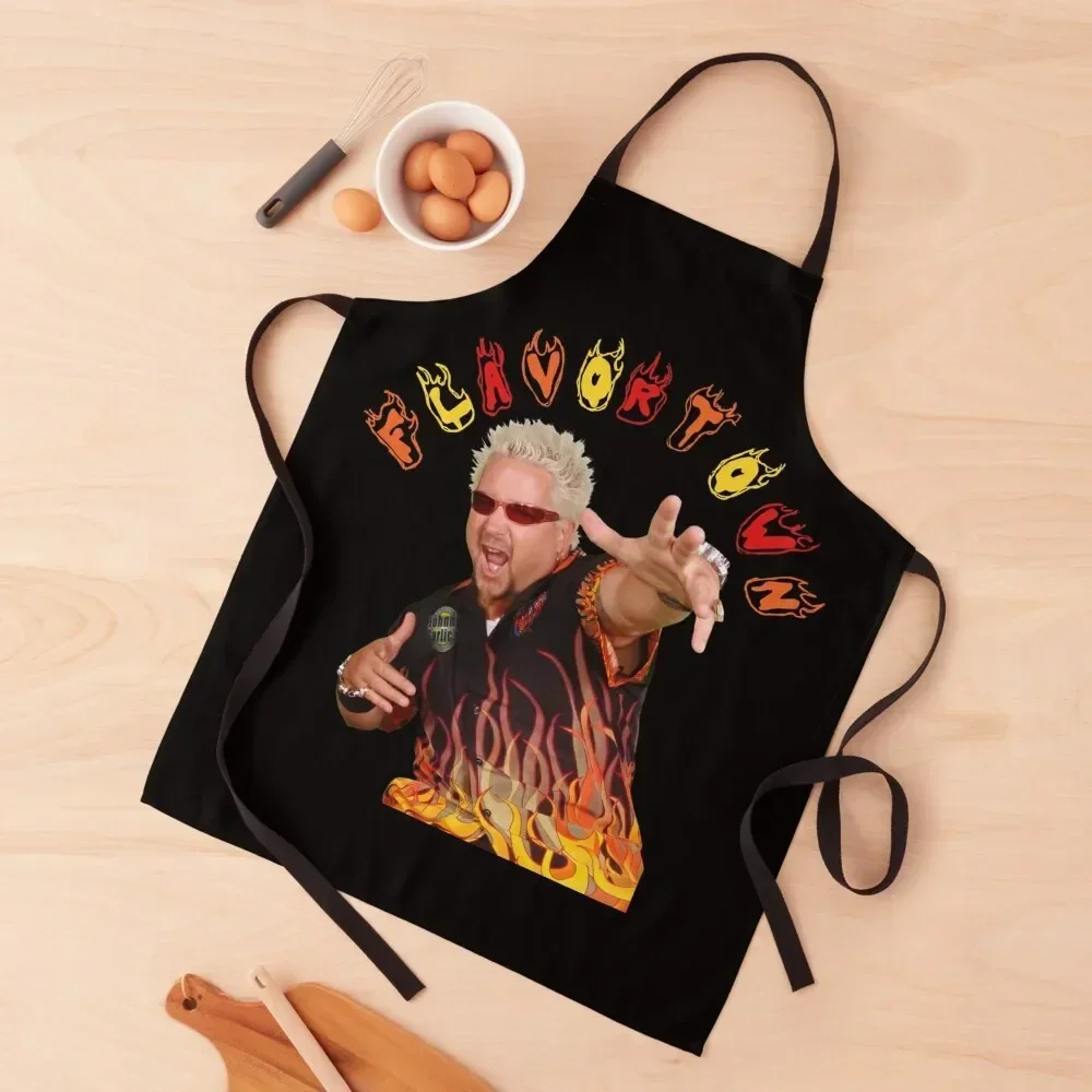 

Guy Fieri Flavortown Apron Chef jacket men Womens Dresses Apron