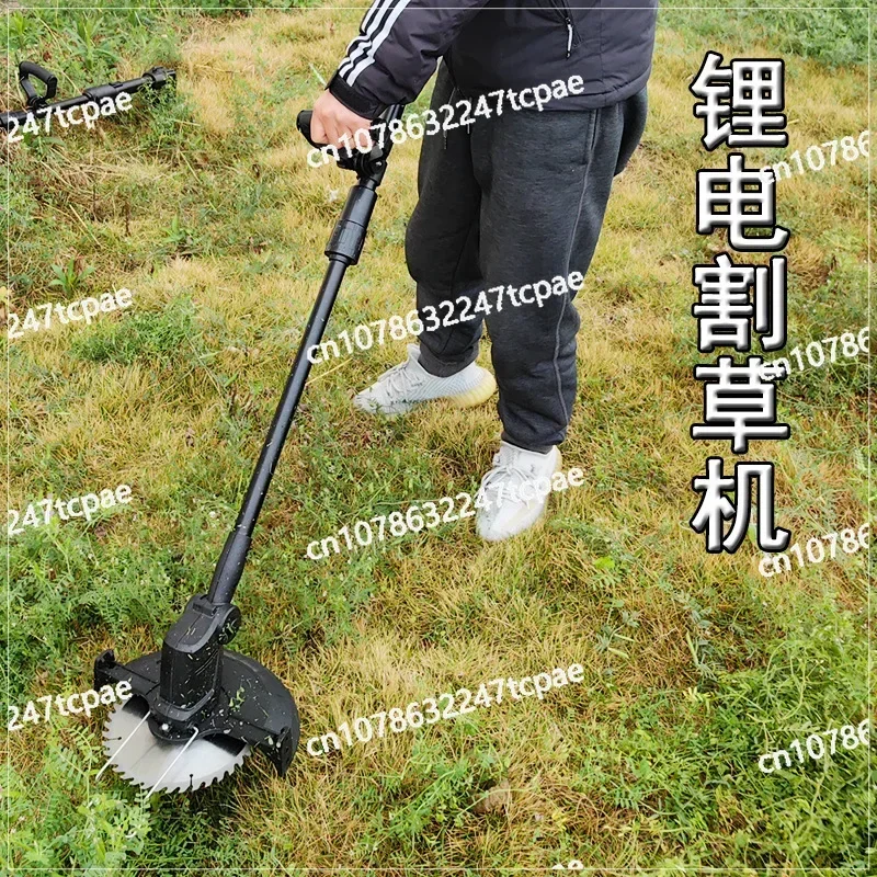 Lithium battery lawn mower rechargeable lawn mower garden trimming small household wireless electric lawn mower