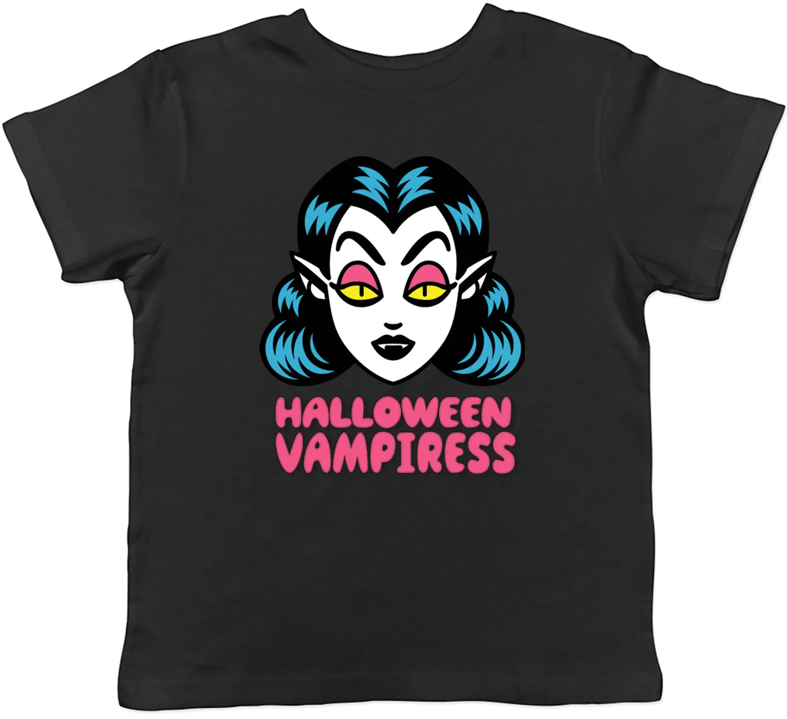 Halloween Vampire Kids T-Shirt Bloodsucker Fangs Bat Dracula Children Boys Girls