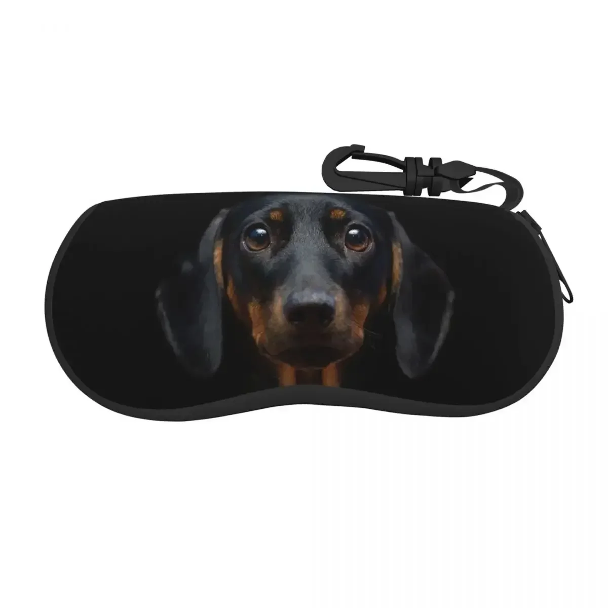 Dachshund Dog Glasses Case Travel Wiener Sausage Doxie  Storage Box Anti-Pressure Sunglasses