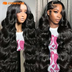 Onda do corpo Peruca dianteira do laço, cabelo humano, HD Lace Frontal Peruca, 100% Glueless, Prearrancked, 13x4