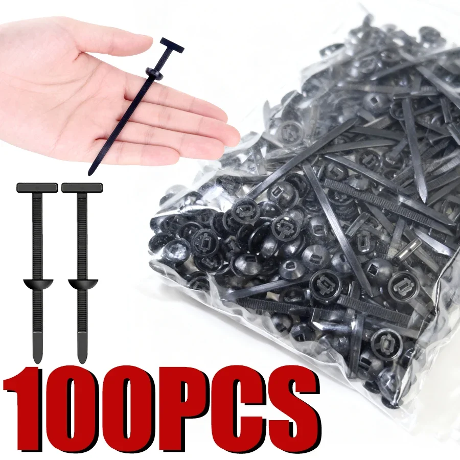 Nylon Cable Tie Buckle Auto Fastener Screw Replacement Clip Car Fender Trunk Engine Guard Panel Wire Management Secure