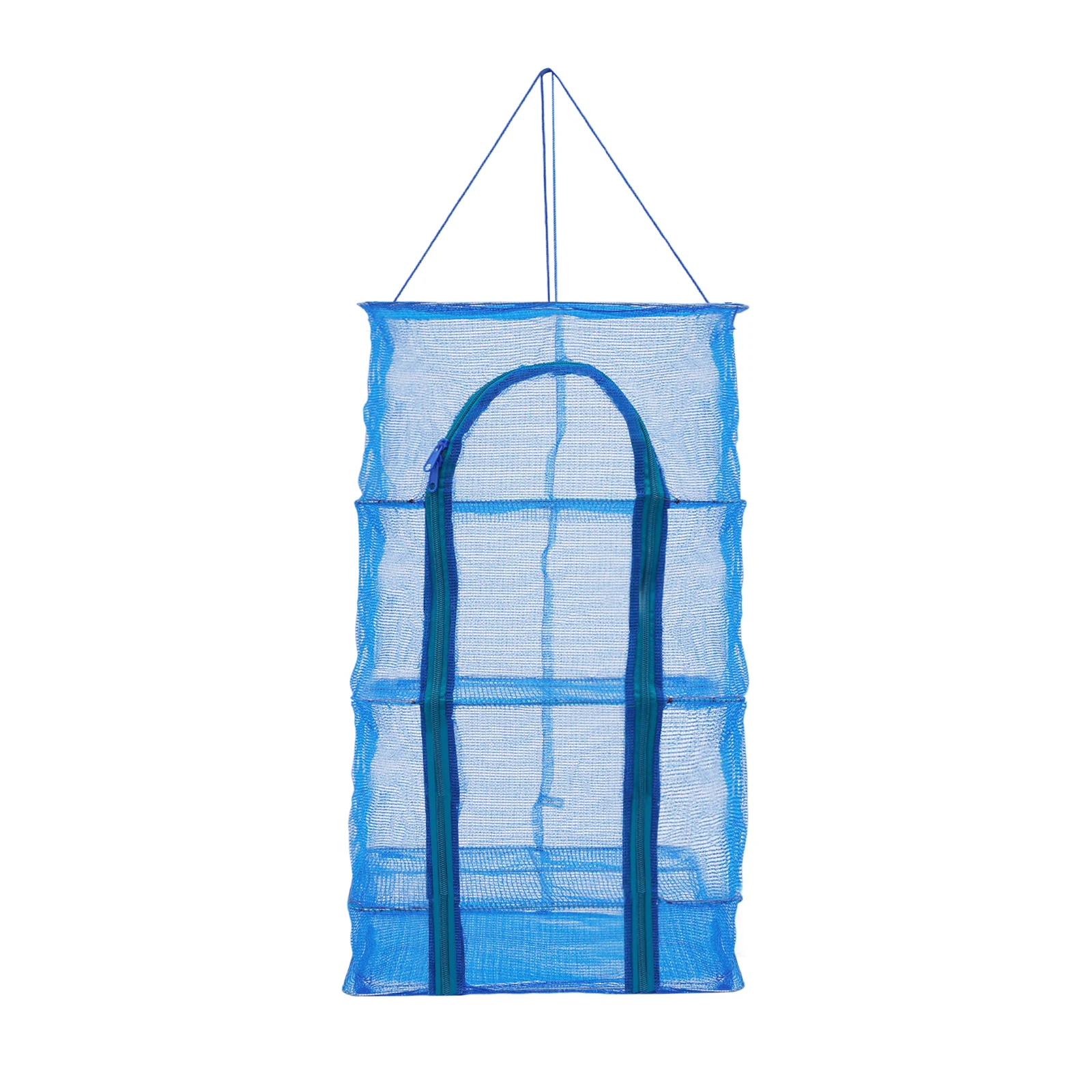 ราวตากผ้าแบบพับได้ 4 ชั้น รับน้ำหนักได้ 8 กก. ตาข่าย PE สำหรับซักผ้า อาหาร ผลไม้ ใช้ได้ทั้งภายนอกและภายในอาคาร ป้องกันสนิม