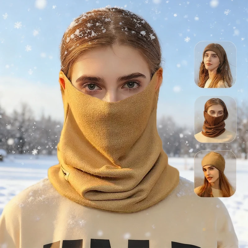 

Winter Warm Mask for Men Women Plush Thickened NeckWindproof Ski Scarf Ear Scarf Hip Hop Outdoor Sports Cycling Windproof Scarfs