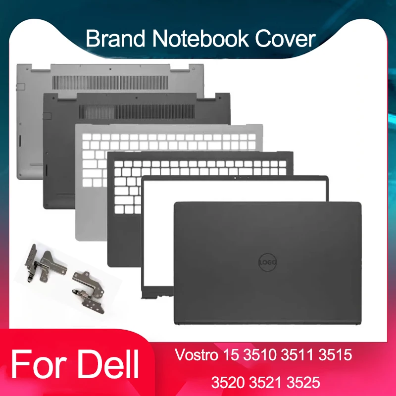 New For Dell Vostro 15 3510 3511 3515 3520 3525 Laptop LCD Back Cover Front Bezel Hinges Palmrest Lower Bottom Case